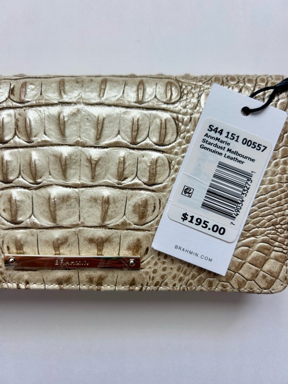 Brahmin AnnMarie Wallet Stardust Melbourne Genuine Leather Clutch Wristlet NWT - Picture 3 of 7